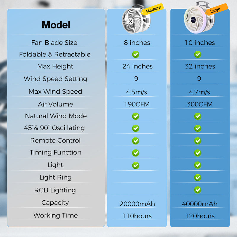 Portable Folding Fan