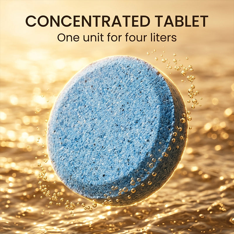 Windshield wiper effervescent tablets