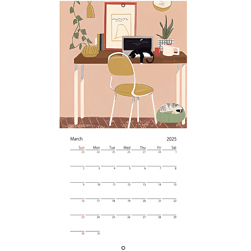Oh My Cat Mischievous Cats 2025 Wall Calendar
