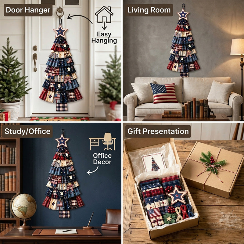 DIY Christmas Tree Door Hanging Kit