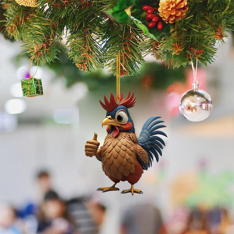 Cartoon rooster decorative ornaments