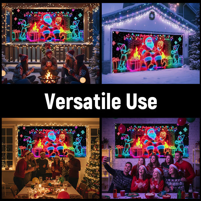 Christmas Garage Door Cover Banner