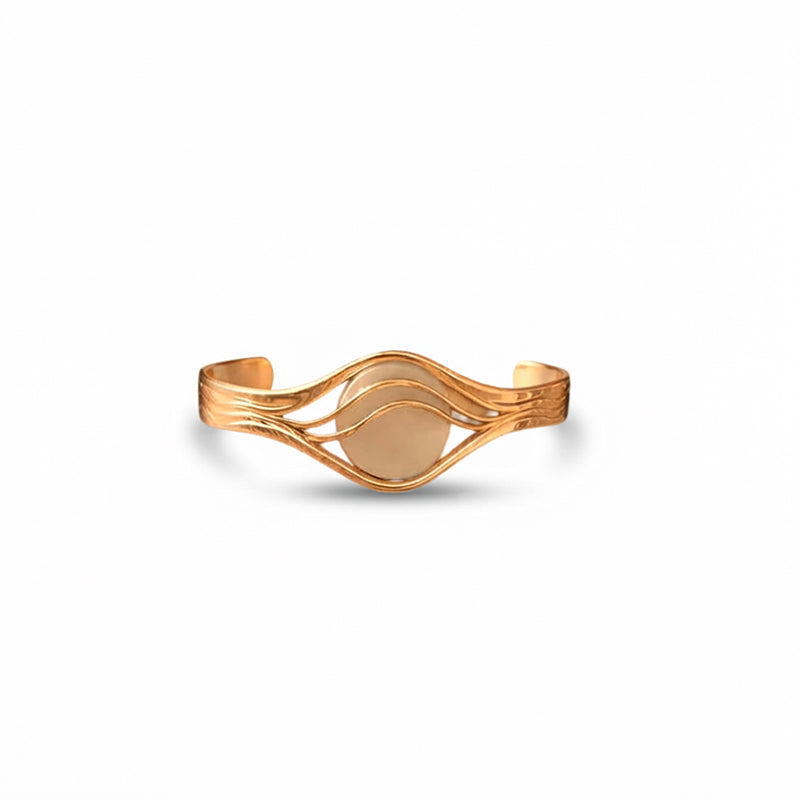 Golden Hollow Elegance Armband