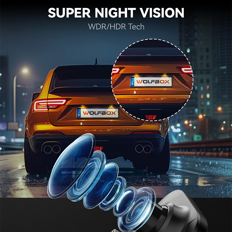 2K dual-lens streaming media dash cam