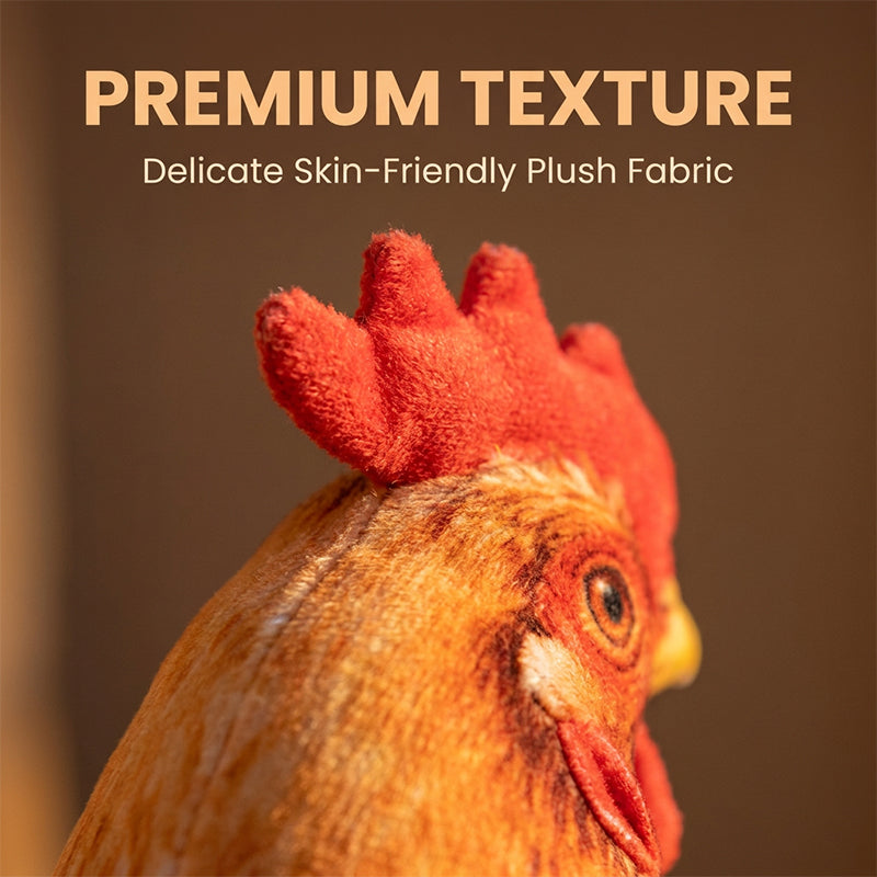 Chicken-Shaped Plush Pillow