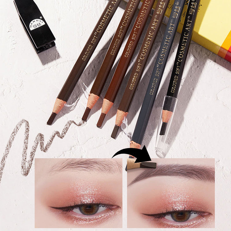 Waterproof Wooden Eyebrow Pencil(12 PCS)