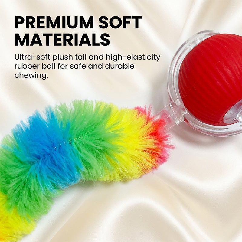 Colorful Caterpillar Cat Teaser Ball