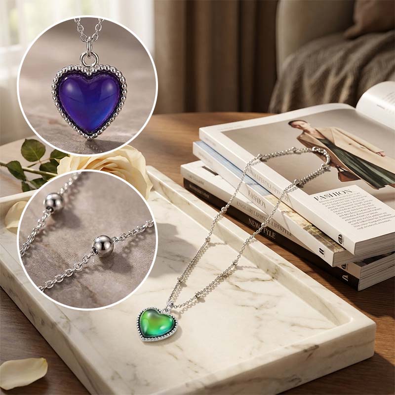 Temperature-Sensitive Color-Changing Love Necklace