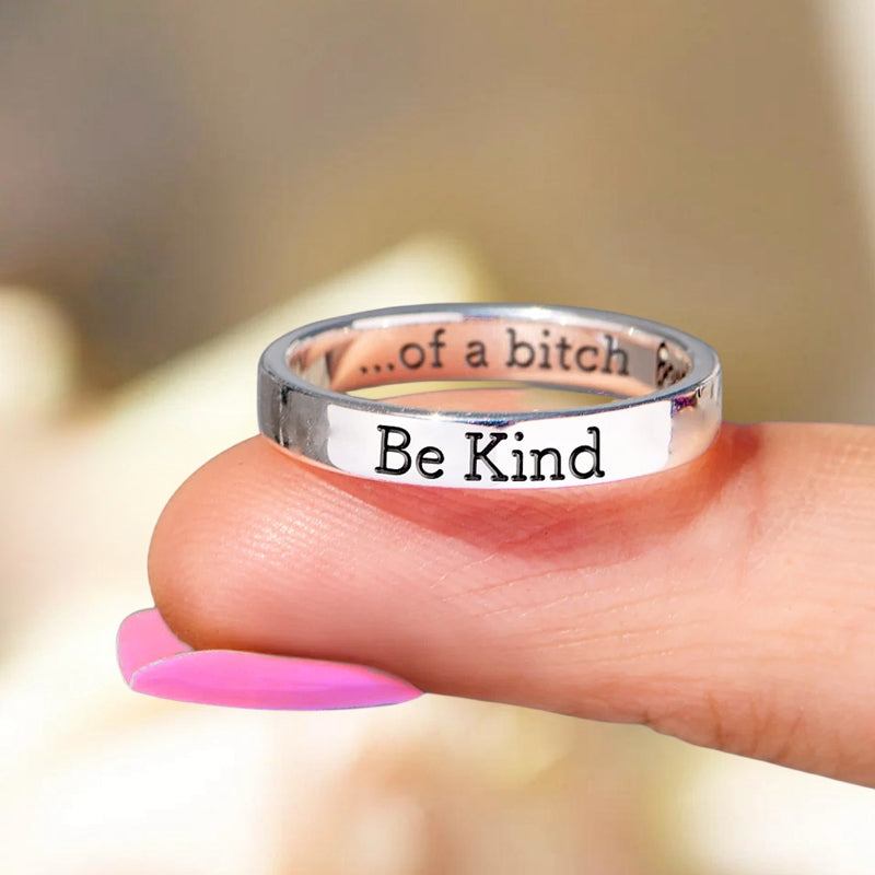 BeKind Pattern Ring