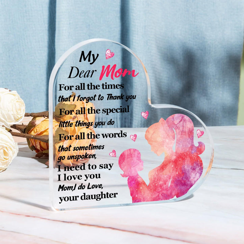 Love Clear Acrylic Mother's Day Ornament