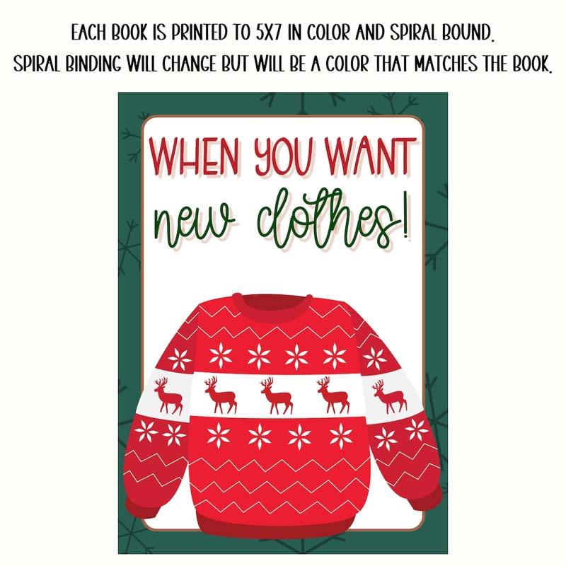 Christmas gift card book