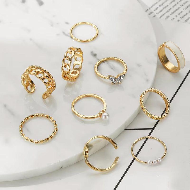 Fashionable designer ring set