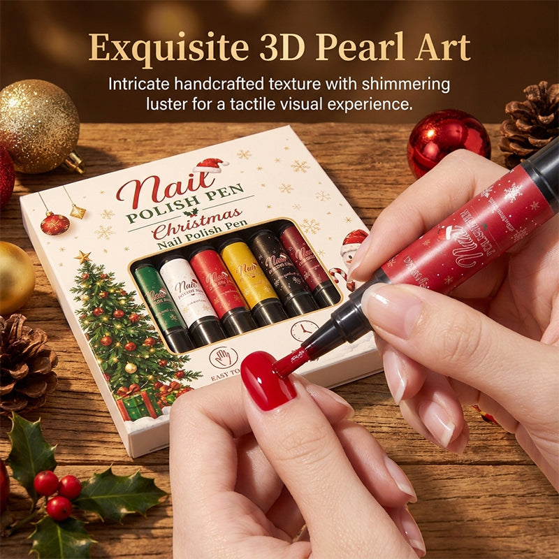 DIY Christmas Gel Nail Polish Pen