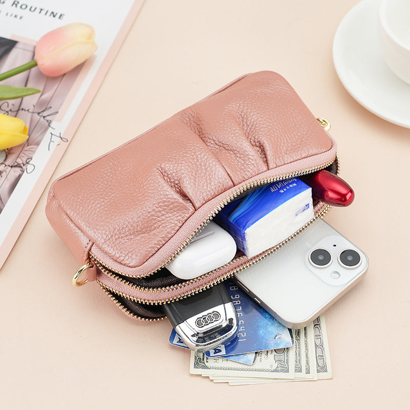 Double zip mobile phone case