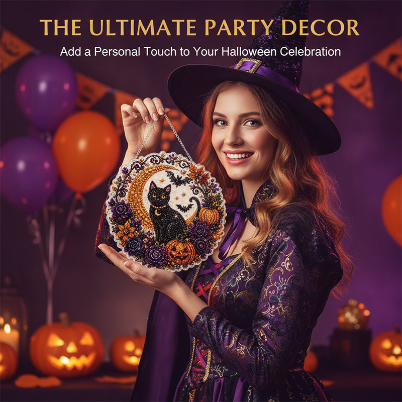 Halloween Diamond Painting Hanging Ornament Kit