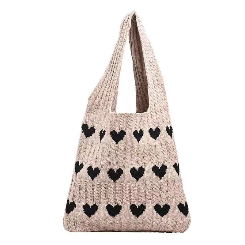 Knitted Love Tote Bag