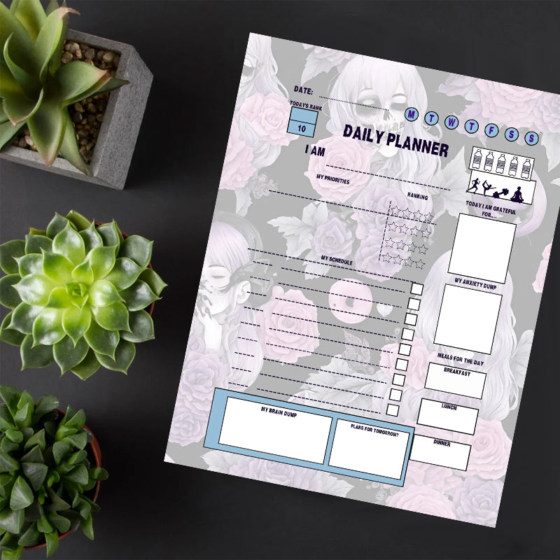 Pastel Goth ADHD Planner