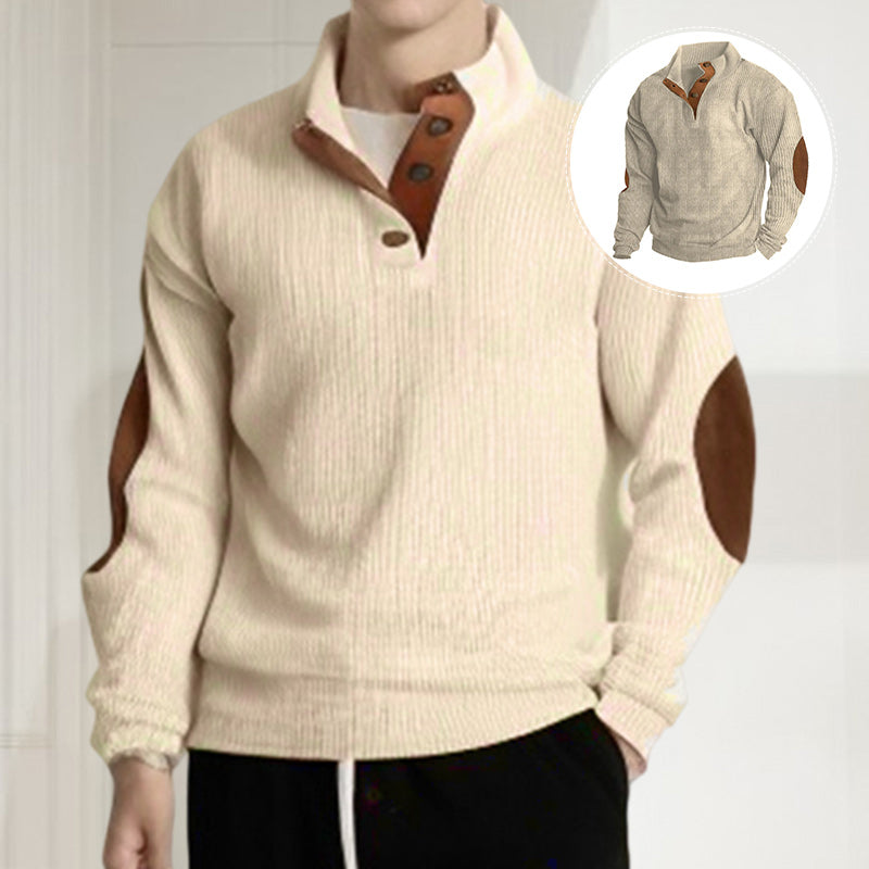 Men's Outdoor Casual Stand Collar Long Sleeve Sweatshirt
