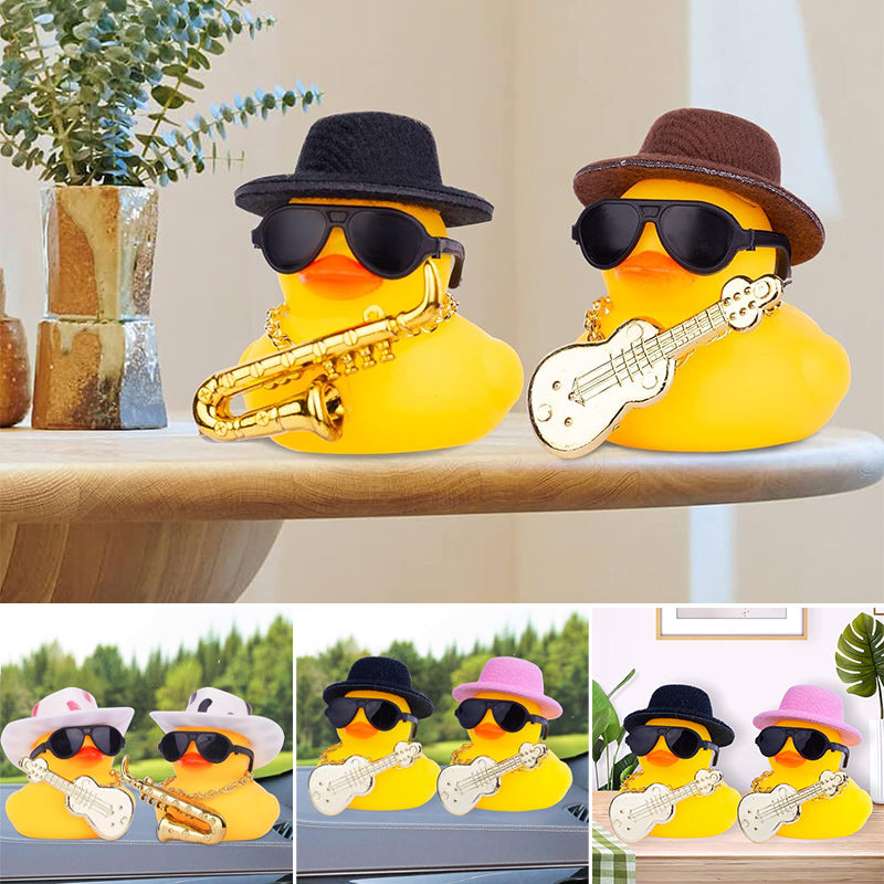 FUN RUBBER DUCK DASHBOARD DECORATION, 15 pcs