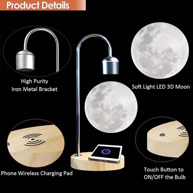 Suspended Moon Lamp