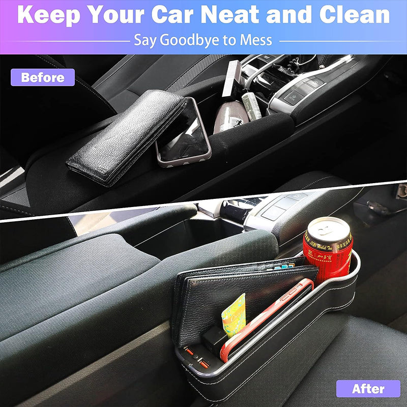 Car Seat Gap Filler Mutifunctional Storage Box