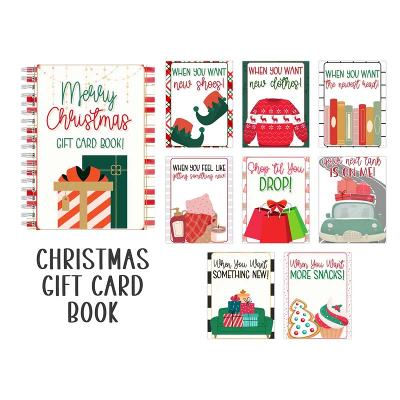 Christmas gift card book