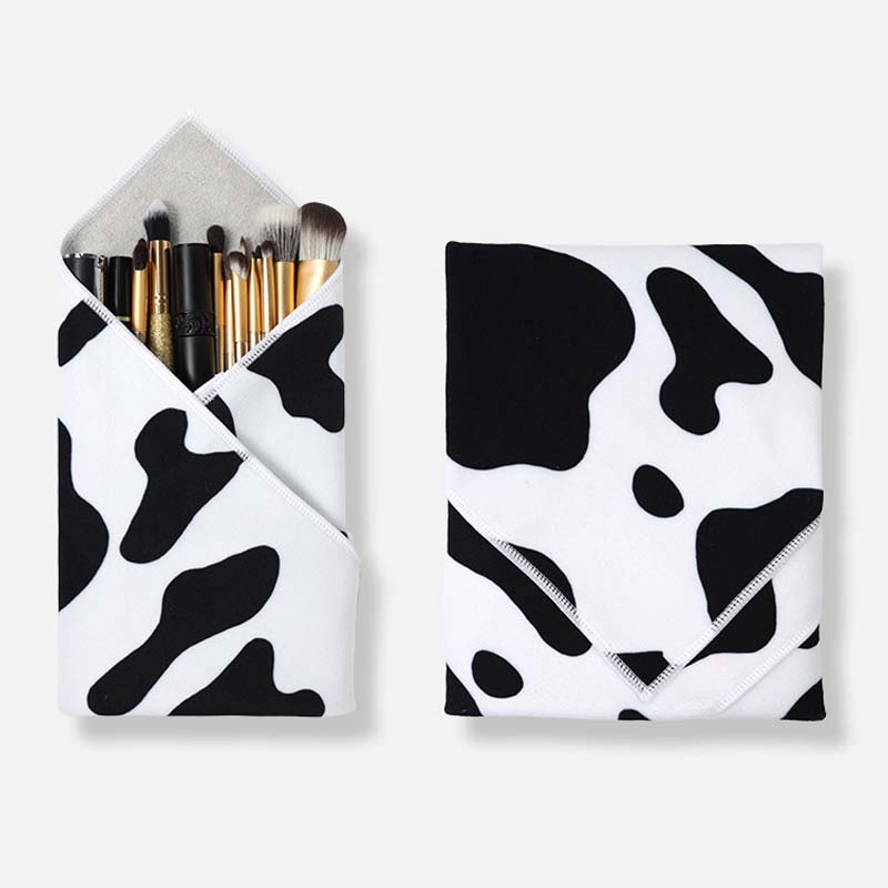 Cosmetic bag storage velcro