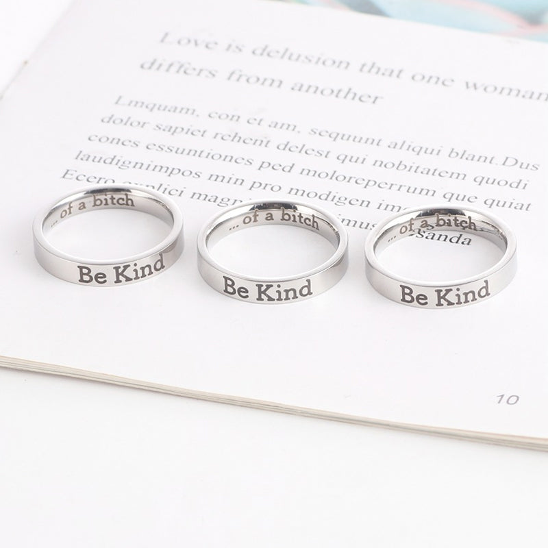 BeKind Pattern Ring