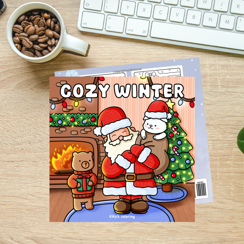 Cozy Winter - Santa Claus Colouring Book
