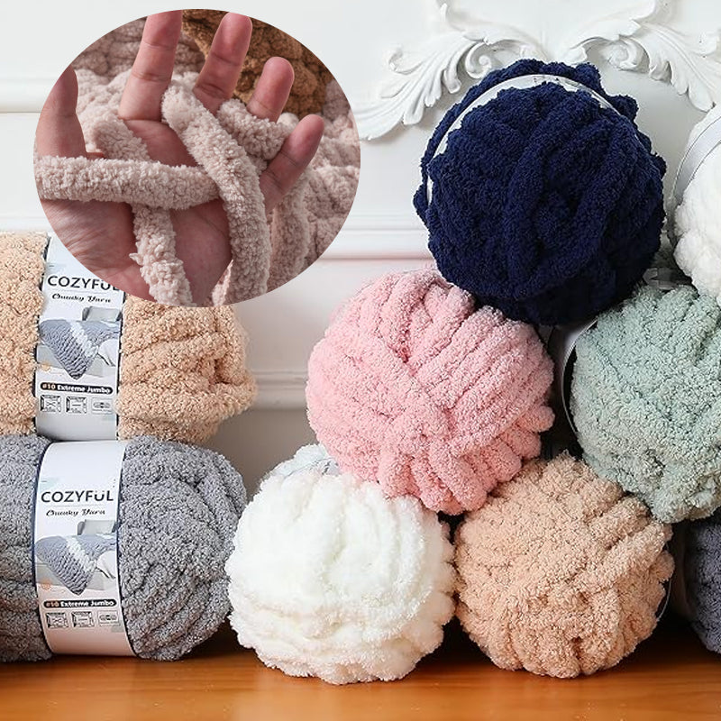 Super Bulky Chunky Knit Blanket Yarns