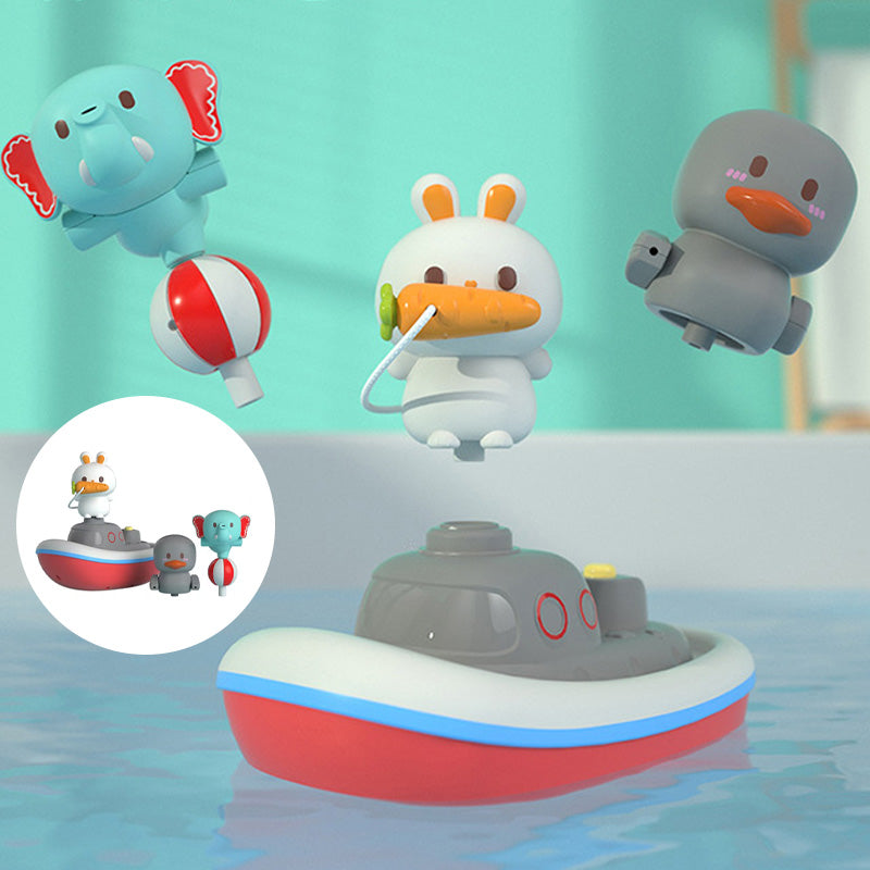 Kids Bathroom Animal Jet Boat Toys