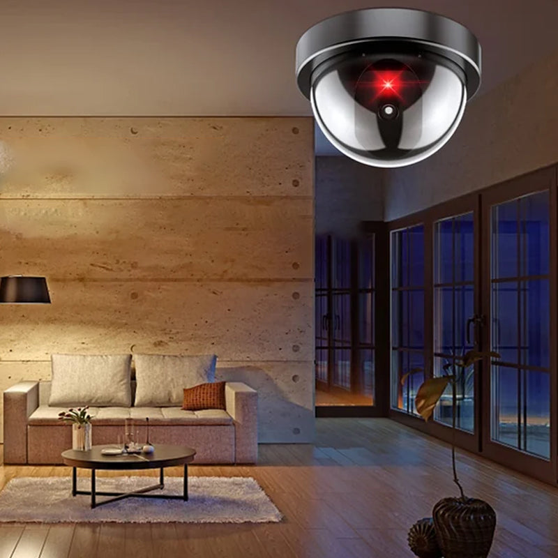 Simulated Fake Surveillance Camera With Red Light