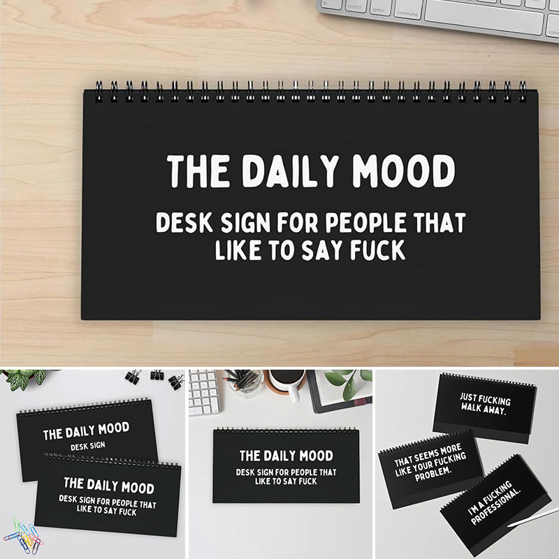 The Daily Mood Desk Sign