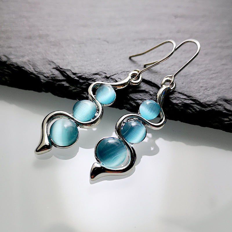 BLUE DROPLETS EARRINGS