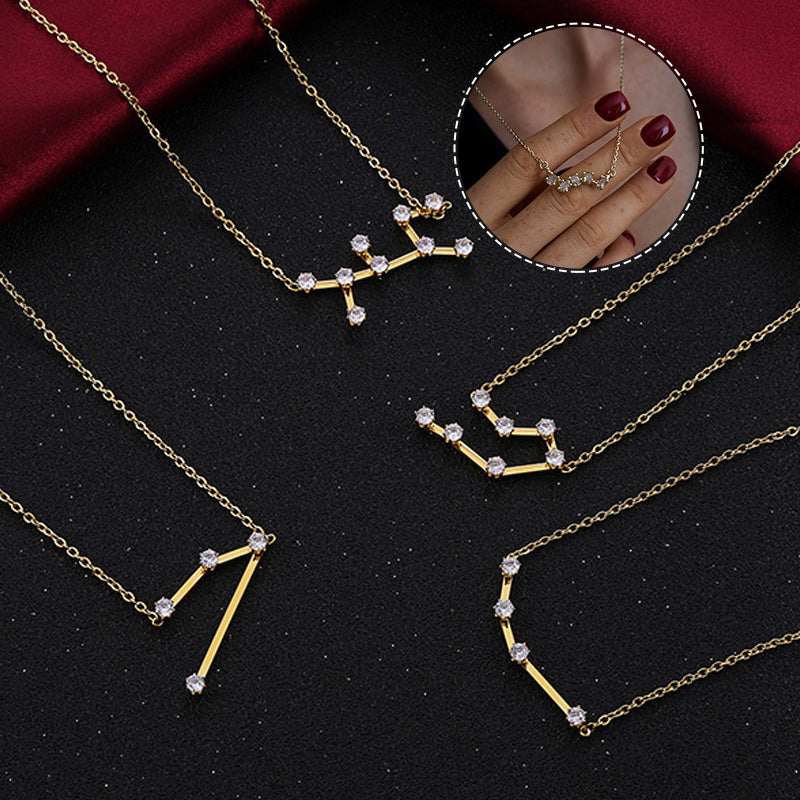 Star Chart Zodiac Necklace