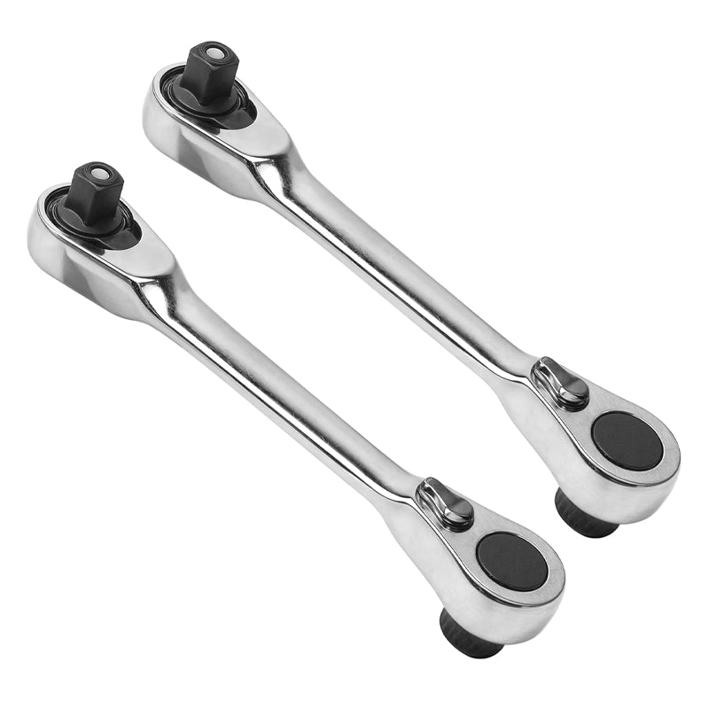 Double-ended mini ratchet wrench