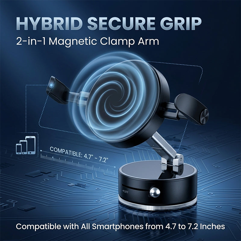 2-in-1 Vacuum Magnetic Phone Holder