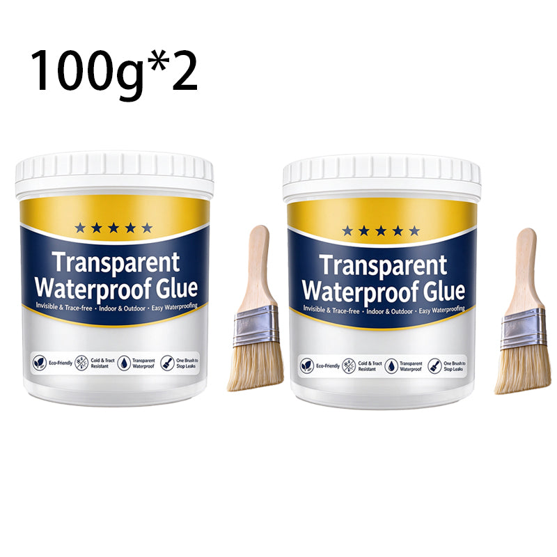 Transparent Waterproof Repair Sealant with Brush