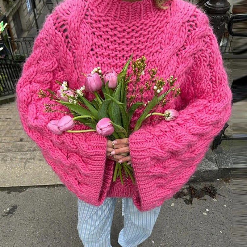 Loose Flared Sleeve Knit Sweater