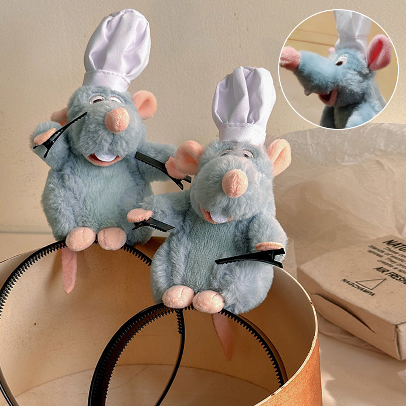 🐭Chef Ratatouille Hairband Plush