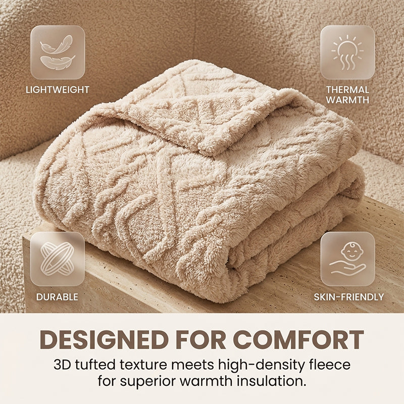 Luxury Double-Sided Coral Fleece Blanket