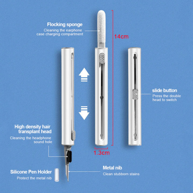 Multi-Function Cleaning Pen for Bluetooth Earphones