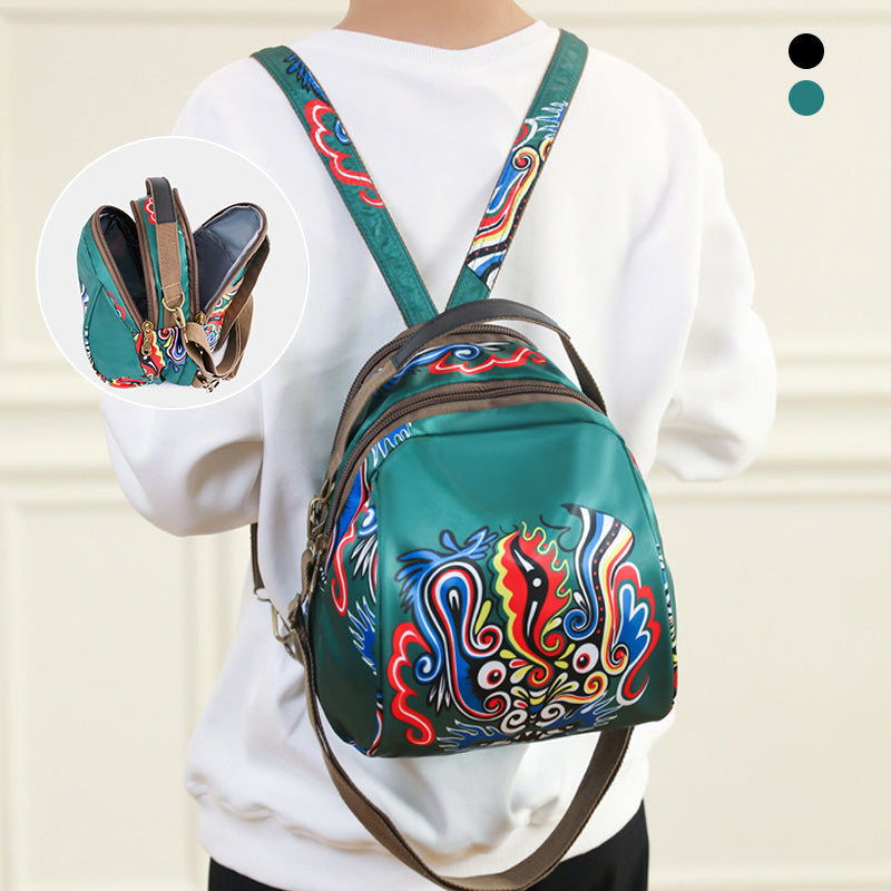 Printed Round Shoulder Bag