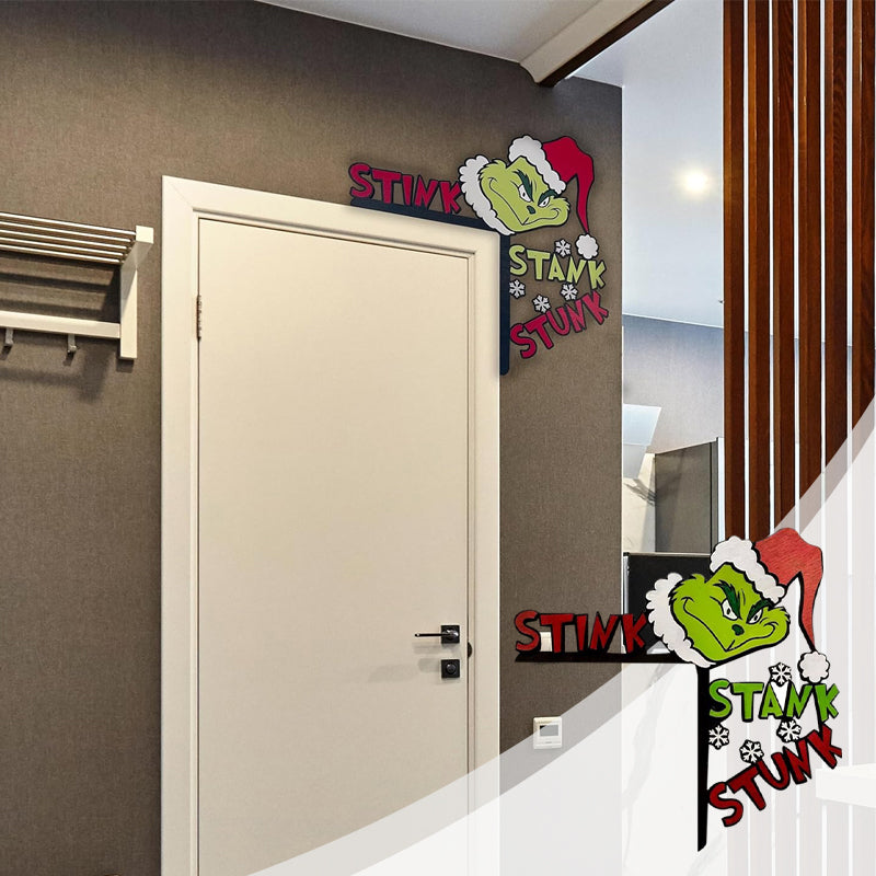 Christmas Grinch Decorative Door Frame