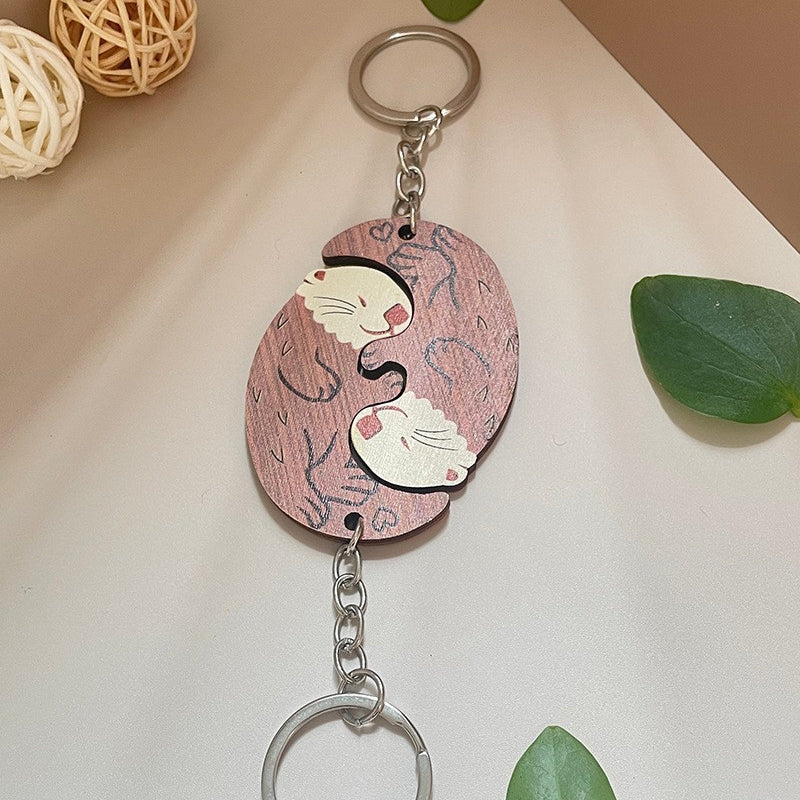 Lovers Otter Keychain
