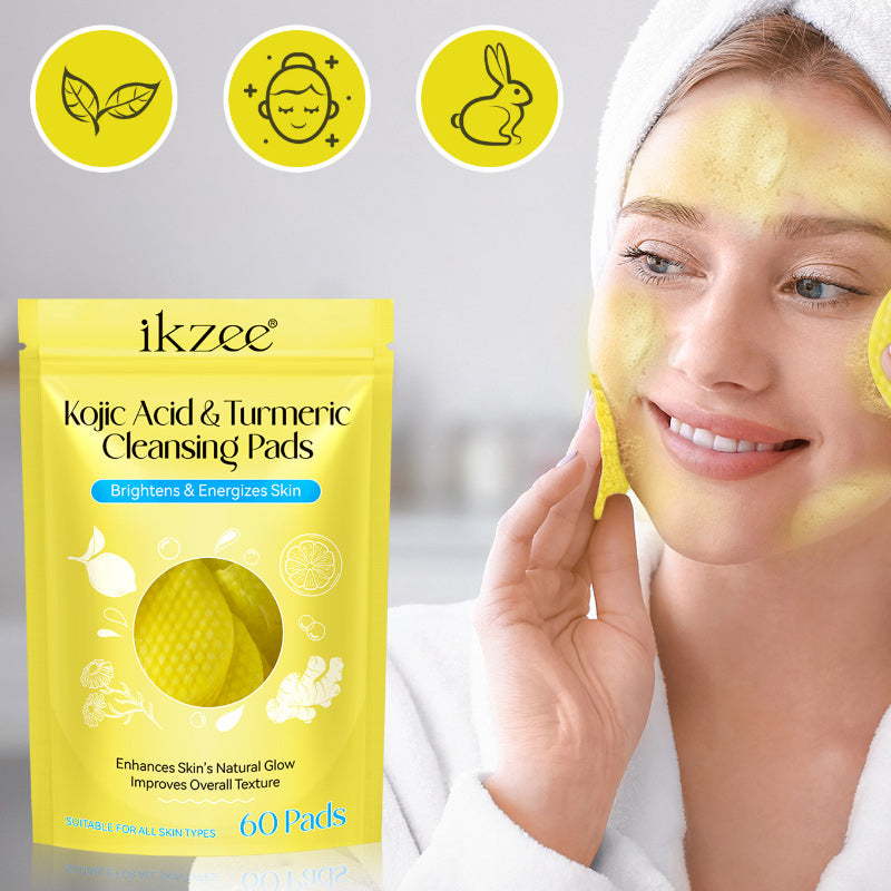 Turmeric Cleansing Exfoliating Pads, Facial Cleansing Skincare