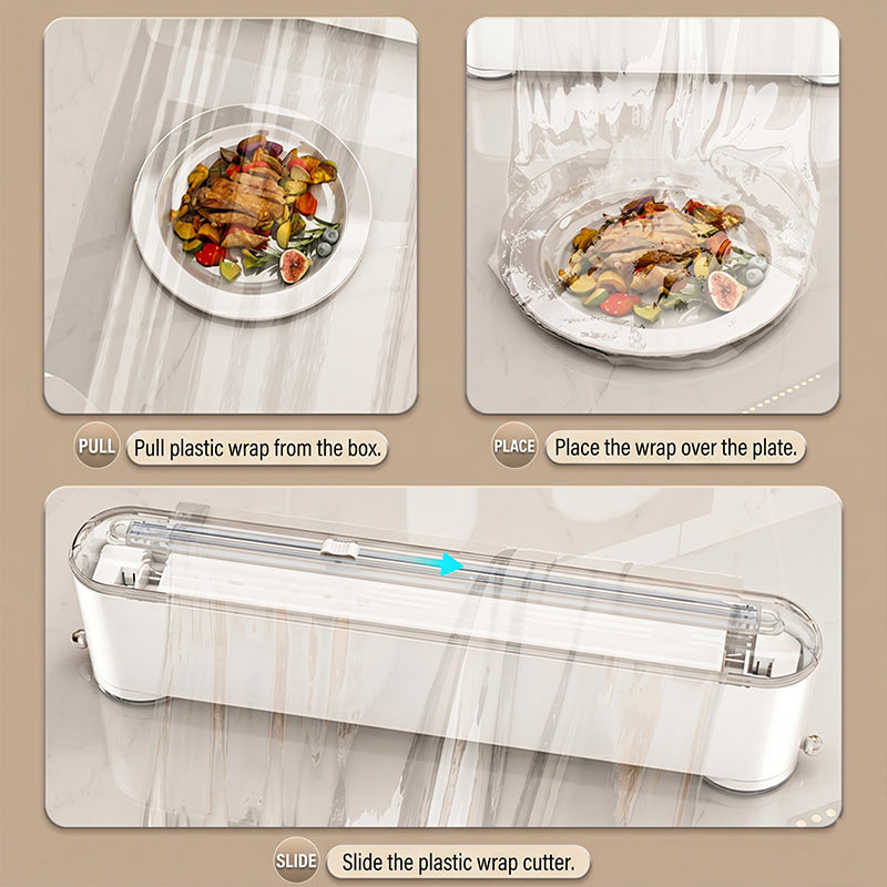 Multi-functional cling film cutter