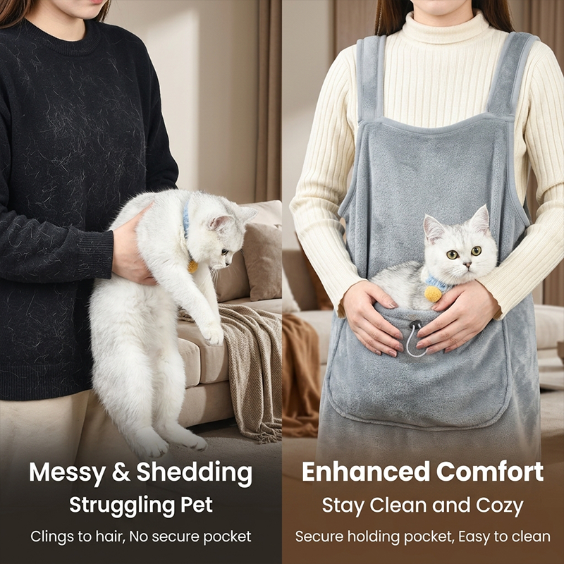 Cat-petting apron