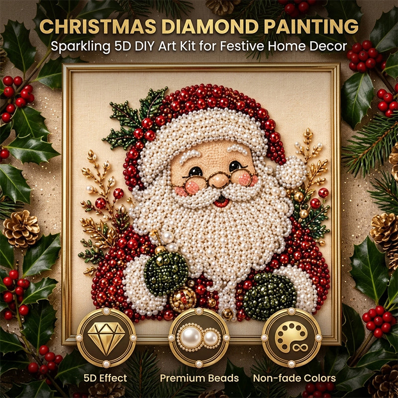DIY Christmas Pearl Diamond Painting Art Kit