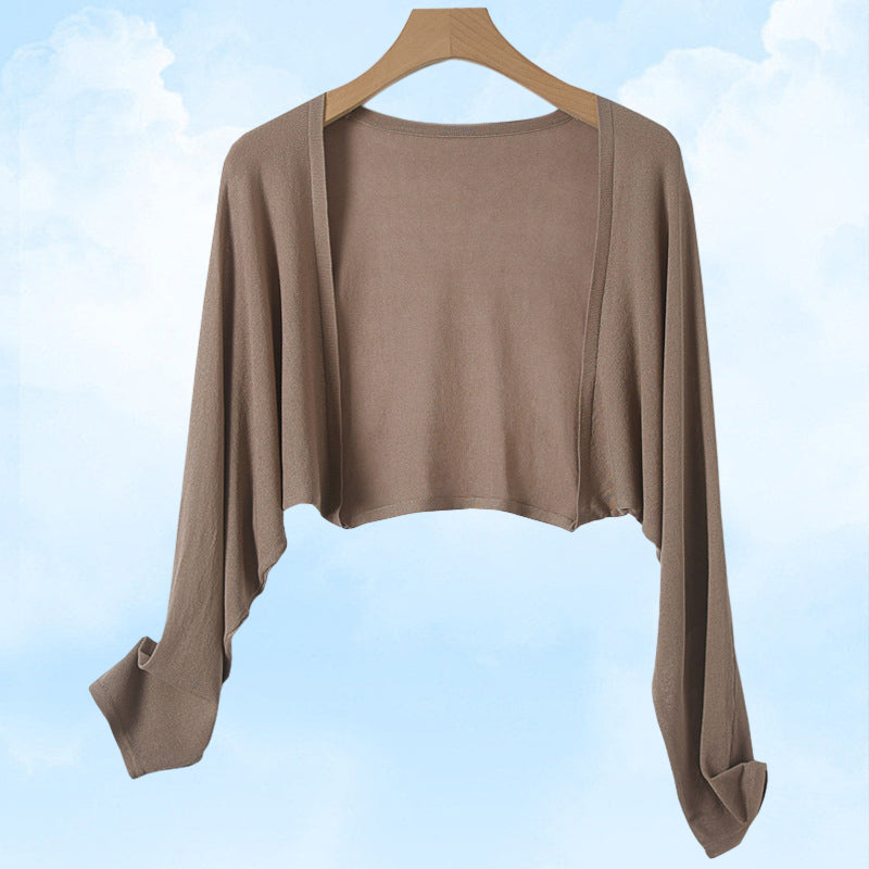 Summer Linen Buttonless Cardigan